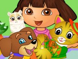 Dora et les animaux