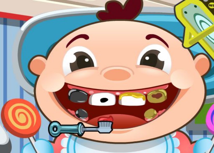 Bébé chez le dentiste