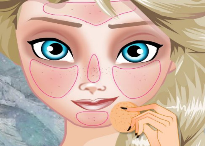 Elsa apprend à se maquiller