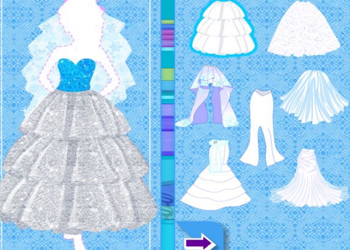 Crée la robe de mariée d'Elsa