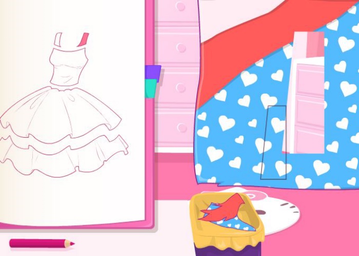 Crée ta robe Hello Kitty