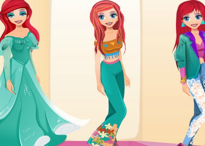 Princesse Ariel en 3 looks