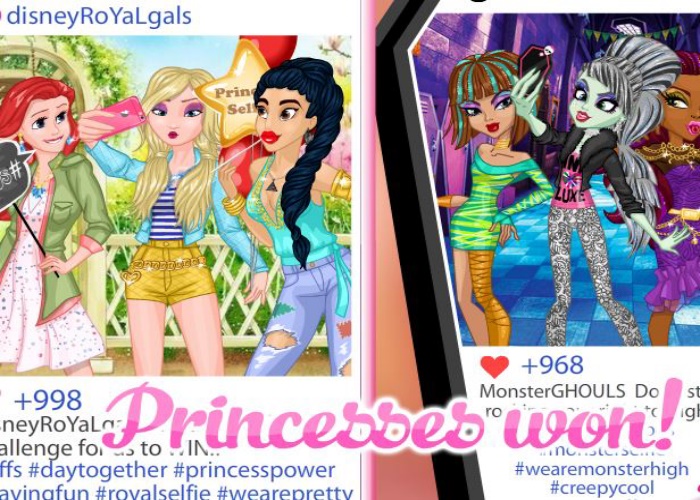 Concours de Selfie princesses monsters
