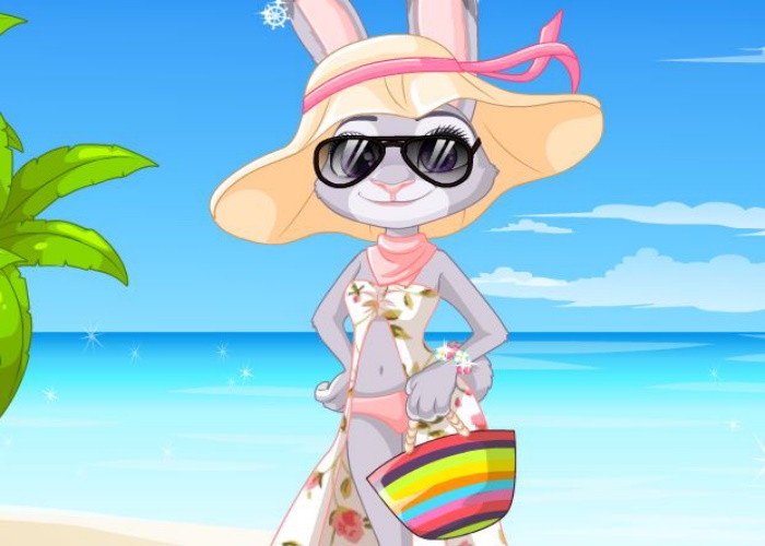 Judy à la plage