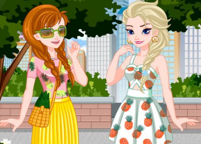 Anna et Elsa tenue d'été
