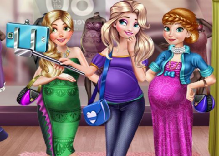 Selfie entre princesses enceintes