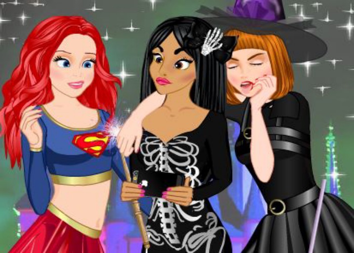 Selfie Halloween et princesses