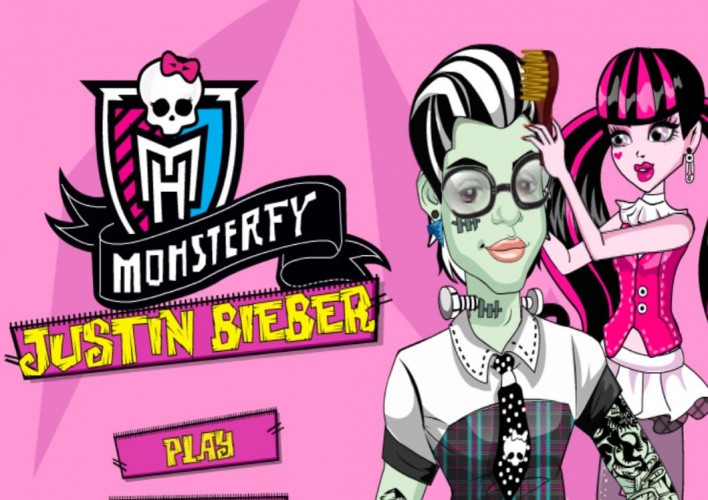 Transformation de Bieber en Monster High