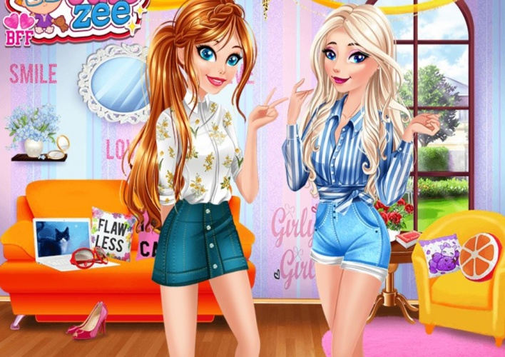 Test de l'amitié Anna et Elsa