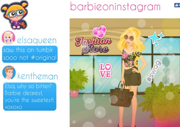 Barbie fait la mode sur Instagram