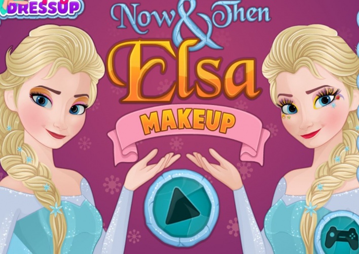 Elsa maquillée avant après
