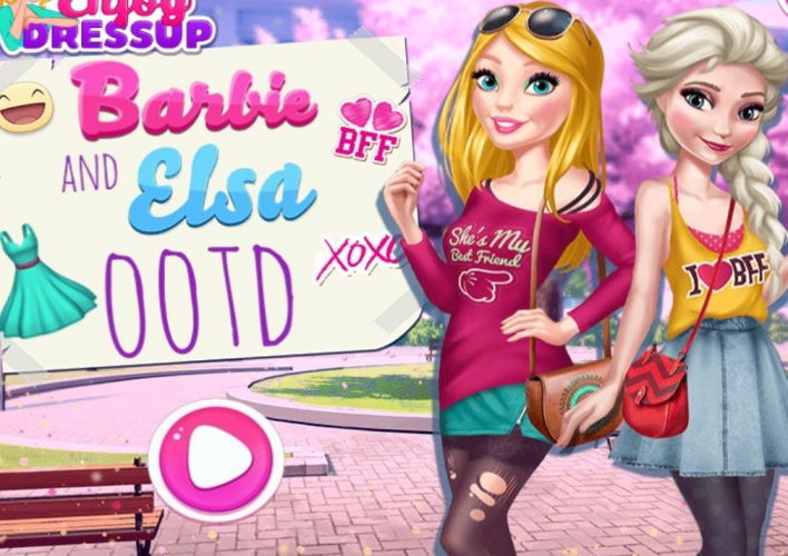 Barbie et Elsa : tenue du jour