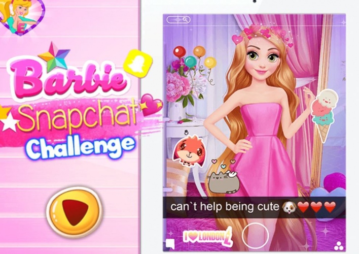 Challenge snapchat pour Barbie