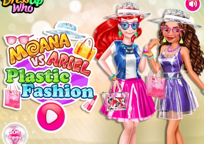 Mode plastique pour Moana et Ariel